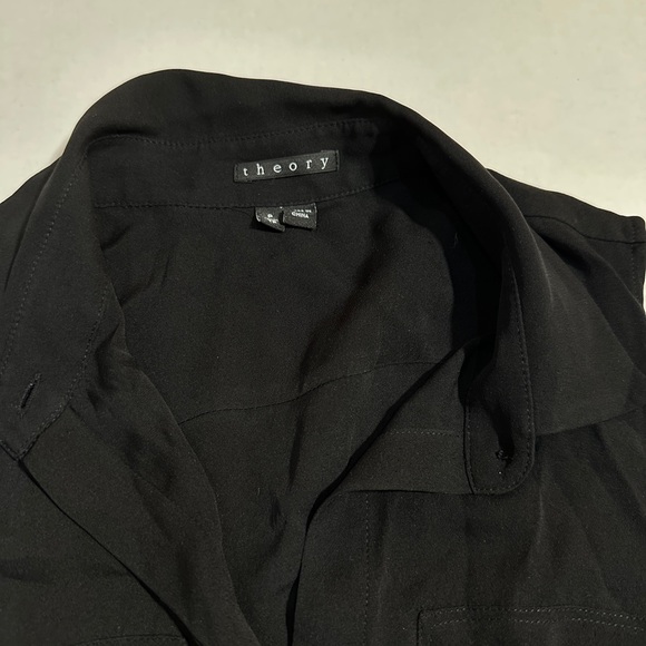 Theory Silk Black Sleeveless Top - Picture 2 of 6